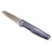 Нож Mr.Blade Snob M390 titanium handle складной blue