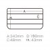 Коробка Versus VS-3043ND-2-BL 356х230х50 черная