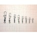 Вертлюг с застежкой Hitfish Econom series rolling swivel nicesnap 16кг уп.6шт
