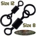 Вертлюг с быстросъёмом Gardner Covert flexi-ring swivels anti glare №8