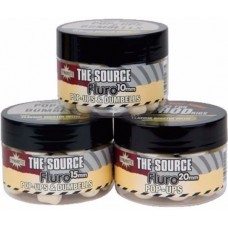 Бойлы Dynamite Baits Pop Ups and dumbells The source white fluro 20мм