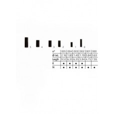 Гильза Cannelle Sleeves черная №1 D 0,84 L4,75мм