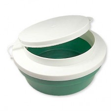 Коробка Trabucco Maggot box round green для наживок средняя 500гр