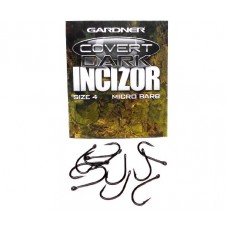 Крючки Gardner Covert dark incizor barbed №6