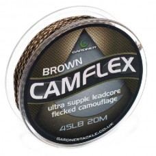 Лидкор  Gardner Camflex leadfree camo brown fleck 20м 45lb