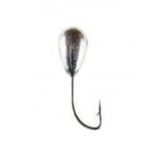 Мормышка Grifon Капля с отверстием 1225 silver 2,5мм