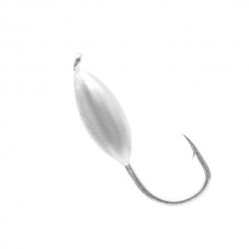 Мормышка вольф. Овсинка с ушком гальваника d 3.0mm Ag 1/10