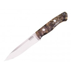 Нож Bark River Aurora California Buckeye Burl фикс. клинок с
