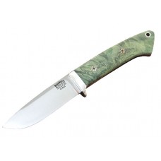Нож Bark River Drop Point Hunter Blue Green Gold Elder Burl