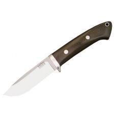 Нож Bark River Drop Point Hunter Green Linen фикс. клинок ст