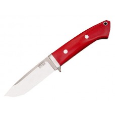 Нож Bark River Drop Point Hunter Red Linen фикс. клинок стал
