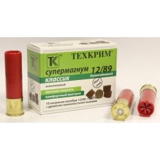 Патрон 12х89 Техкрим картечь 8,0 Супермагнум