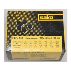 Патрон 7,62x53R Sako 8,0 Range FMJ
