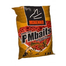 Пеллетс MINENKO PMbaits strawberry 14мм 1кг