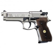 Пистолет Umarex Beretta M92FS никель дерево