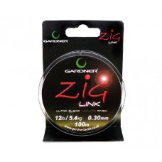 Поводочный материал Gardner Zig link clear 100м 12lb 0,30мм