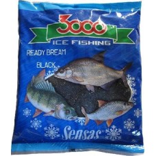 Прикормка Sensas 3000 0,5кг Bream black зимняя готовая