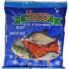 Прикормка Sensas 3000 0,5кг Bream red зимняя готовая