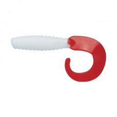 Приманка Bass Assasin твистер 4-Curl tail grub write red tail 1/10