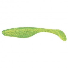 Приманка Bass Assasin виброхвост 4-Sea shad chartereuse silver glitter
