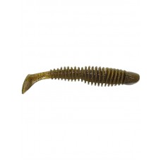 Приманка Reins виброхвост Bubbling shad 7,6см 2 green pumpkin 8шт