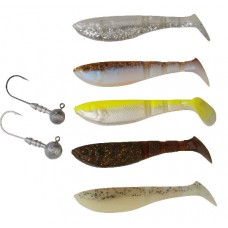 Приманка Savage Gear LB Pro 4Play Shad 8,5см 5г 5шт 10-Fluo Yellow Whi