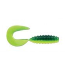 Приманка TriggerX твистер Swimming grub с феромонами 3" GRCH