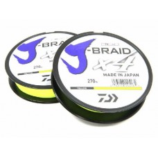Шнур Daiwa J-Braid X4 0,17мм 270м Yellow