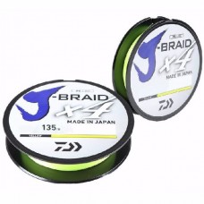Шнур Daiwa J-Braid X4 0,21мм 135м Yellow