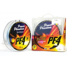 Шнур Power Phantom PE4 110м 1.0 0.16мм 7.7кг multicolor