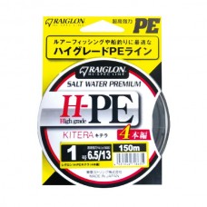 Шнур Raiglon H-PE Kitera  4 braid 5 colors 150м PE 1,0/0,165мм
