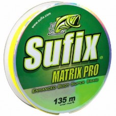 Шнур Sufix Matrix pro yellow 135м 0,14мм