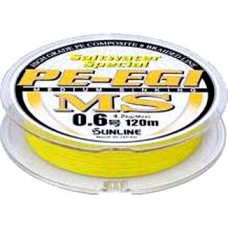 Шнур Sunline PE-EGI MS Yellow 120м 0.8 12lb 5.6kг