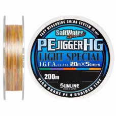 Шнур Sunline PE Jigger HG light 200м 1,2 20lbs