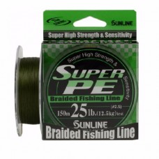 Шнур Sunline Super PE L.GRN 150м 0,26мм 25lbs 12,5кг