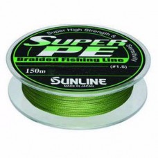 Шнур Sunline Super PE L.GRN 150м 0,33мм 40lbs 20,0кг