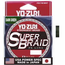 Шнур Yo-Zuri PE Superbraid Dark Green 150yds 40lbs 0,32мм