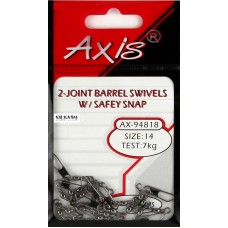 Вертлюг Axis Barrel двойной с застежкой safety №20
