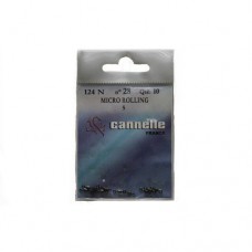 Вертлюг Cannelle Micro rolling 124N бочонок черный №28 10шт